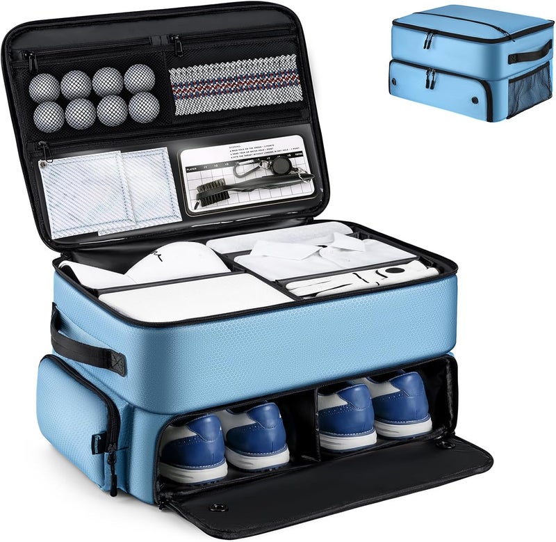 BRANTMAKER Golf Trunk Organizer, Golf Accessories for Men/Women to Storage Stuff and Gear, Cool Gifts for Golfers, Dad, Him/Her, Birthday or Father’s Day - Image 1